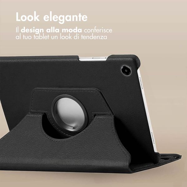 imoshion Cover Girevole a 360° Samsung Galaxy Tab A9 8.7 pollici - Nero