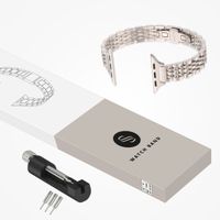 Selencia Cinturino sottile in acciaio ispirato a Jubilee Apple Watch | 38/40/41/42 mm - Starlight