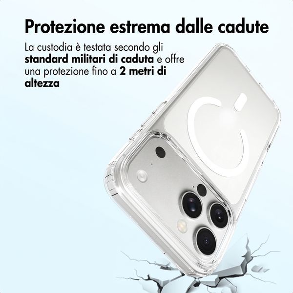 Accezz Cover posteriore Xtreme Impact con MagSafe Apple iPhone 18 Pro Max / 17 Pro Max - Trasparente