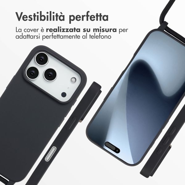 imoshion Cover in Silicone con Cordino Apple iPhone 17 Pro - Nero