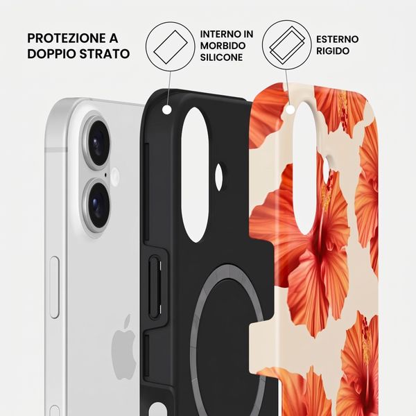 Burga Cover Posteriore Resistente con MagSafe Apple iPhone 16 - Bonita