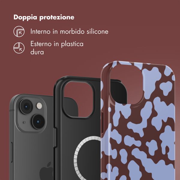 Selencia Cover posteriore Vivid con MagSafe Apple iPhone 14 - Moo'd Lavender Glow