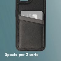 imoshion Cover Posteriore con Porta Carte e supporto Apple iPhone 17e / 16e - Nero