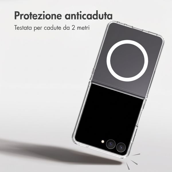 Accezz Cover posteriore Xtreme Impact con MagSafe Samsung Galaxy Z Flip 8 - Trasparente