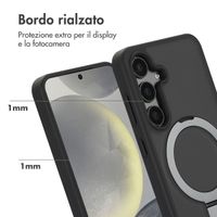 Accezz Cover con anello e supporto con MagSafe Samsung Galaxy S24 - Nero