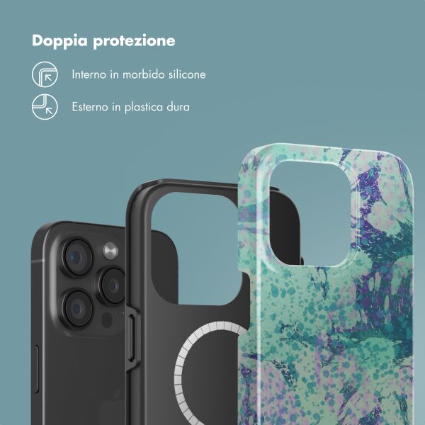 Selencia Cover posteriore Vivid con MagSafe Apple iPhone 15 Pro - Fresh Paint Green