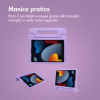 imoshion Cover Posteriore Kidsproof con Maniglia Apple iPad 9 (2021) 10.2 pollici / iPad 8 (2020) 10.2 pollici / iPad 7 (2019) 10.2 pollici - Lilla