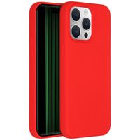 Accezz Cover in silicone liquido con MagSafe Apple iPhone 15 Pro Max - Rosso