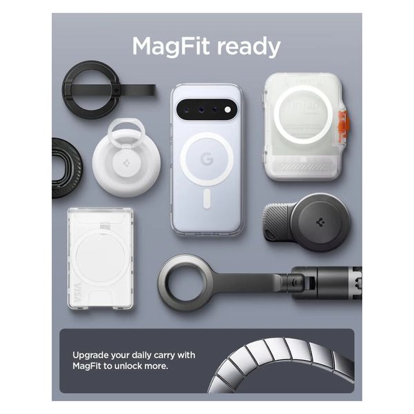 Spigen Cover Posteriore Ultra Ibrida con MagSafe Google Pixel 11 - Clear / White