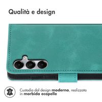 imoshion Cover a libro con Cordino Samsung Galaxy A55 - Turchese