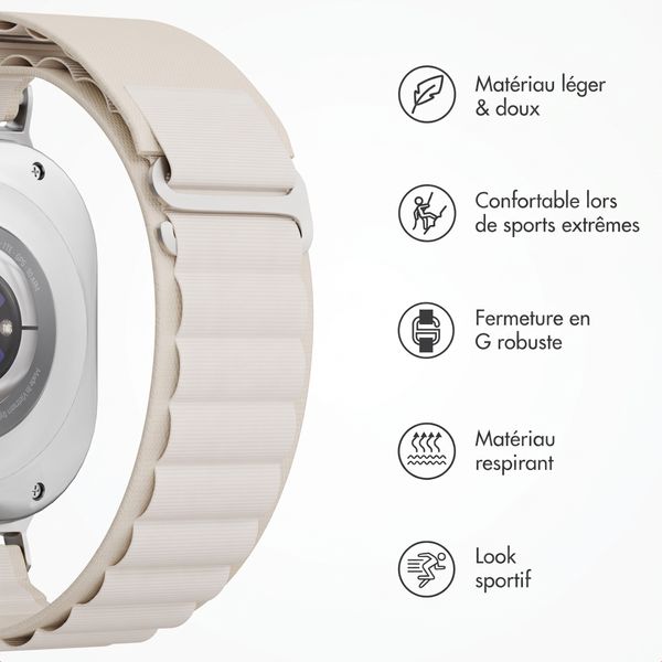 Accezz Cinturino in nylon Alpine Samsung Galaxy Watch Ultra 2 (2026) / Ultra (2024/2025) - Luce stellare