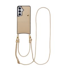 Selencia Cover per telefono Nova con cordino e portacarte Samsung Galaxy S26 - Beige