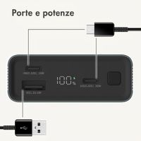 imoshion Powerbank in alluminio Ultra Series 20.000 mAh - Ricarica rapida fino a 33 watt - Petrol Green