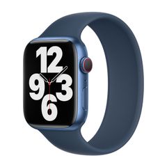 Apple Cinturino Solo Loop Apple Watch | 44/45/46/49 mm - Taglia 10 - Abyss Blue