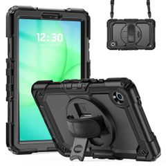 Accezz Cover Posteriore Resistente con tracolla Samsung Galaxy Tab A11 Plus - Nero