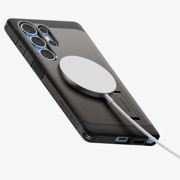 Spigen Cover Posteriore Corazzata Tough con MagSafe Samsung Galaxy S25 Ultra - Gunmetal