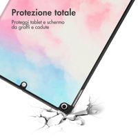 imoshion Cover Trifold Design Apple iPad 9 (2021) 10.2 pollici / iPad 8 (2020) 10.2 pollici / iPad 7 (2019) 10.2 pollici - Sky