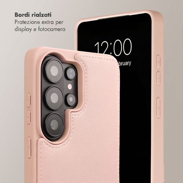 Selencia Cover per telefono Nova con cordino e portacarte Samsung Galaxy S26 Ultra - Dusty Rose