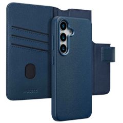 Accezz Cover in pelle 2 in 1 con MagSafe Samsung Galaxy S25 - Nightfall Blue