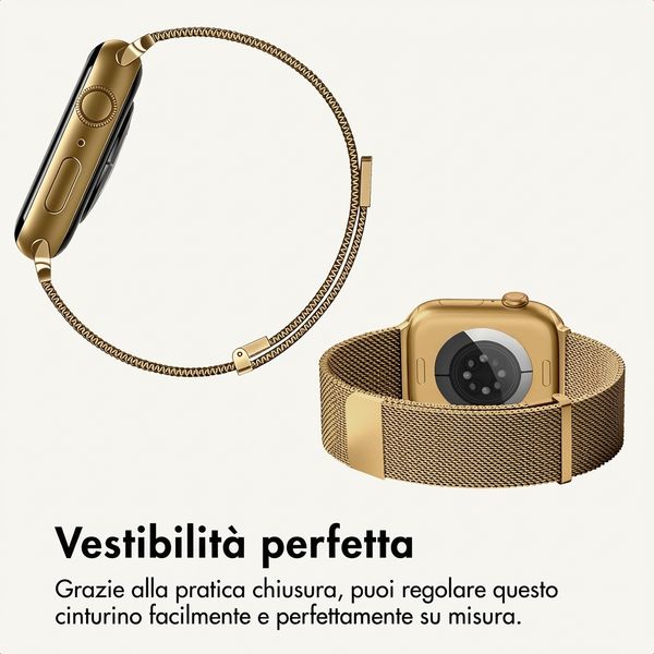 imoshion Milanees magnetisch bandje Apple Watch | 38/40/41/42 mm - Goud