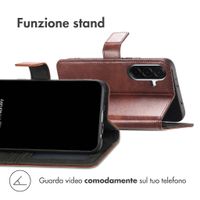imoshion Cover a libro di Lusso Samsung Galaxy A36 - Marrone scuro