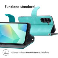 imoshion Cover a libro con Cordino Samsung Galaxy S25 FE - Turchese
