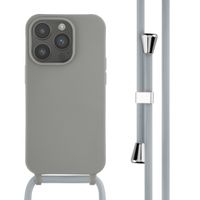 imoshion Cover in Silicone con Cordino Apple iPhone 14 Pro - Grigio chiaro