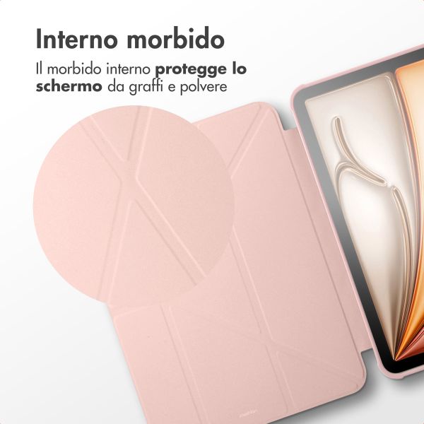 imoshion Cover Origami Apple iPad 11 (2025) 11 pollici A16 / iPad 10 (2022) 10.9 pollici - Rosa