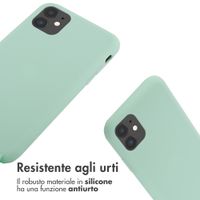 imoshion Cover in Silicone con Cordino Apple iPhone 11 - Menta verde