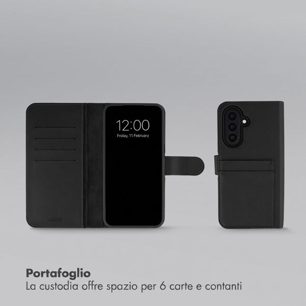 Accezz Cover a libro Edge rimovibile con MagSafe Samsung Galaxy A27 (5G) - Nero