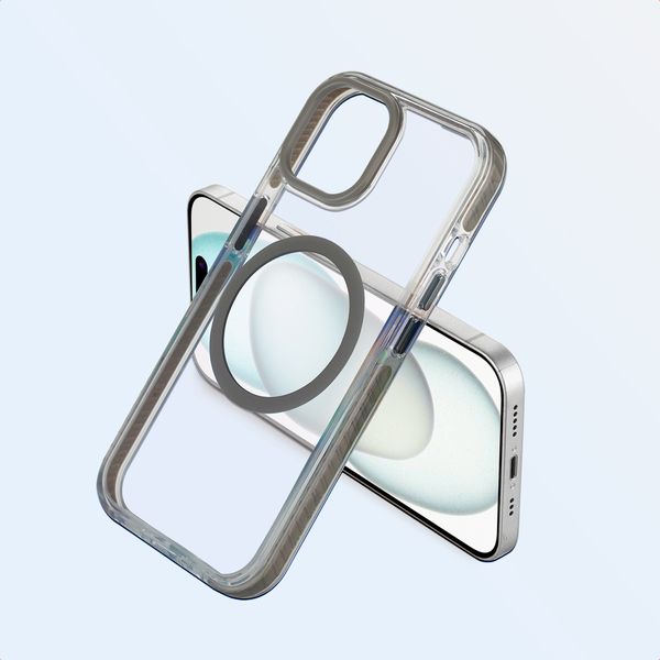 imoshion Cover Combat MagSafe Apple iPhone 15 - Grigio