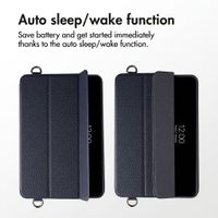Accezz Trifold Bookcase met handstrap Apple iPad Mini 5 (2019) / Mini 4 (2015) - Donkerblauw