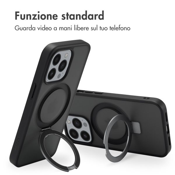Accezz Cover con anello e supporto con MagSafe Apple iPhone 13 Pro - Nero