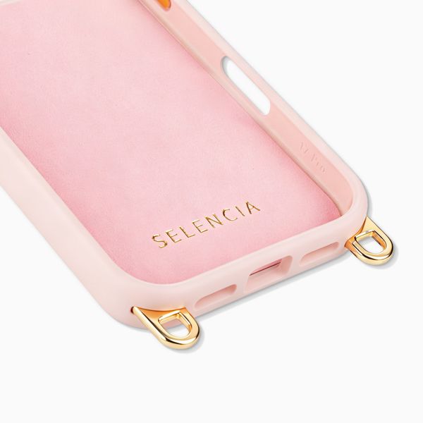 Selencia Cover posteriore Rivièra con MagSafe con ganci rimovibili Apple iPhone 17 Pro - Sorbet Pink