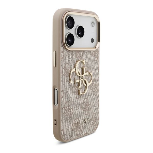 Guess Cover Posteriore con Logo 4G in Metallo Apple iPhone 18 Pro Max / 17 Pro Max - Pink