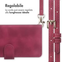 imoshion Cover a libro con Cordino Samsung Galaxy A25 (5G) - Rosso