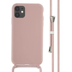 imoshion Cover in Silicone con Cordino Apple iPhone 11 - Sand Pink