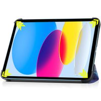 imoshion Cover Trifold Design Apple iPad 11 (2025) 11 pollici A16 / iPad 10 (2022) 10.9 pollici - Space