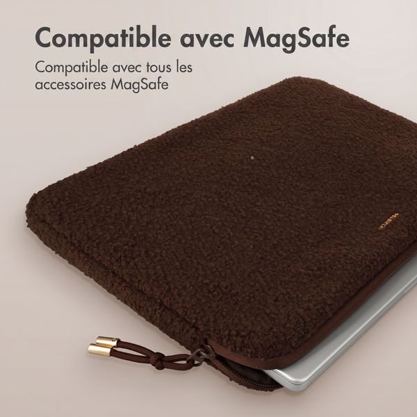 Selencia Cover laptop teddy 13-14 pollici - Choco Brown