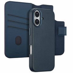 Accezz Cover in pelle 2 in 1 con MagSafe Apple iPhone 17 - Nightfall Blue