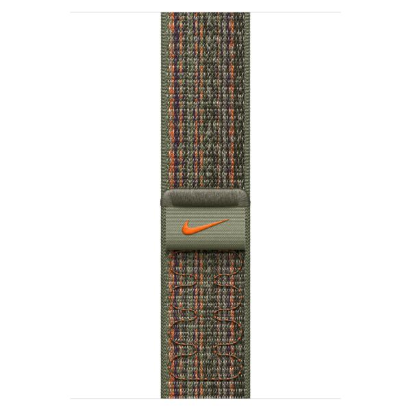 Apple Cinturino Nike Sport Loop Apple Watch | 44/45/46/49 mm - Sequoia & Orange