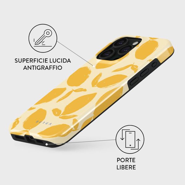 Burga Cover Posteriore Resistente Apple iPhone 15 Pro - Lemon Tart