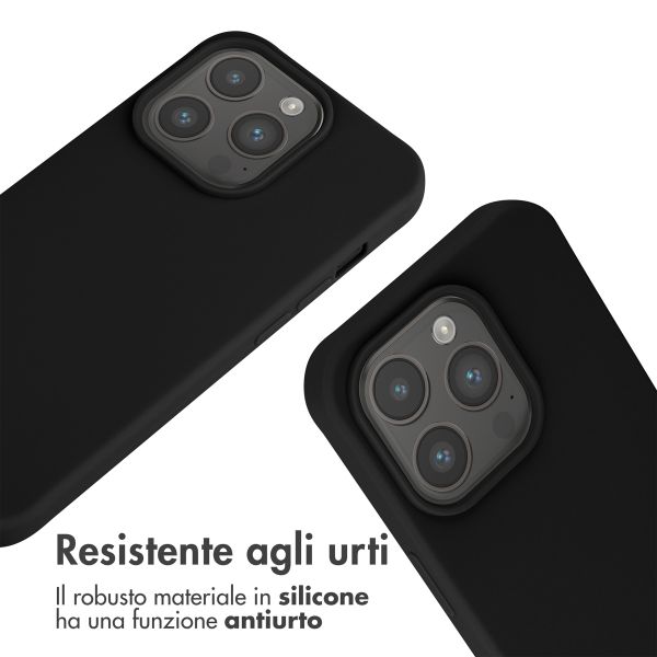 imoshion Cover in Silicone con Cordino Apple iPhone 15 Pro - Nero