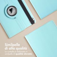 imoshion Cover Girevole a 360° Apple iPad Pro 12.9 (2020/2021/2022) - Azzurro