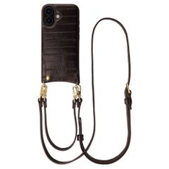 Selencia Nova cover posteriore in vera pelle con portacarte Apple iPhone 17 - Dark Chocolate
