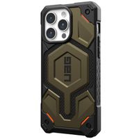 UAG Cover Posteriore Monarch Pro Apple iPhone 15 Pro Max - Kevlar Element Green