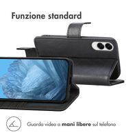 imoshion Cover a libro di Lusso Samsung Galaxy S25 Edge - Nero