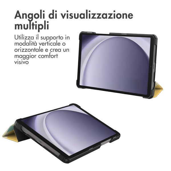 imoshion Cover Trifold Design Samsung Galaxy Tab A11 / A9 8.7 pollici - Citrus Dream