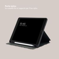 Selencia Cover per tablet Vivid Apple iPad 9 (2021) 10.2 pollici / iPad 8 (2020) 10.2 pollici / iPad 7 (2019) 10.2 pollici - Art Wave Black