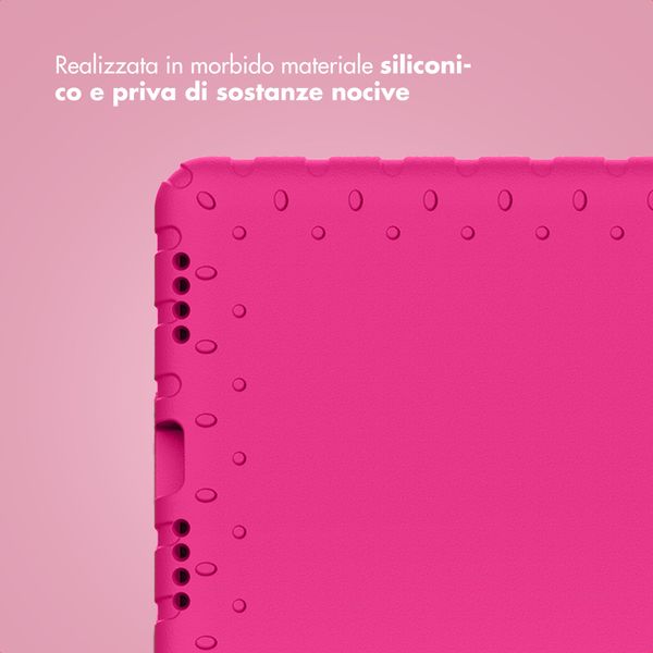 imoshion Cover Posteriore Kidsproof con Maniglia Apple iPad 11 (2025) 11 pollici A16 / iPad 10 (2022) 10.9 pollici - Rosa